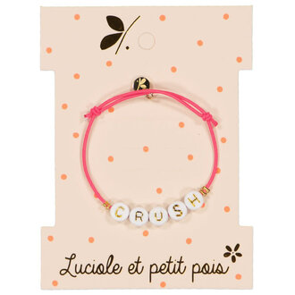 LUCIOLE ET PETIT POIS BRACELET CORDON - CRUSH