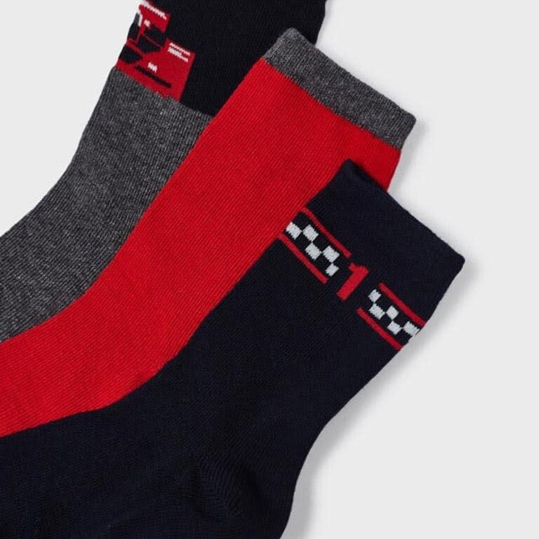 MAYORAL CHAUSSETTES VOITURE DE COURSE - ROUGE