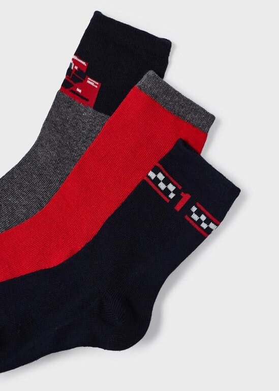 CHAUSSETTES VOITURE DE COURSE - ROUGE
