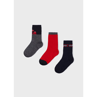 CHAUSSETTES VOITURE DE COURSE - ROUGE