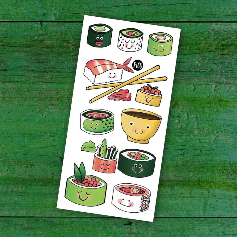 PICO TATOO TATOUAGE TEMPORAIRE - LES MINIS SUSHIS