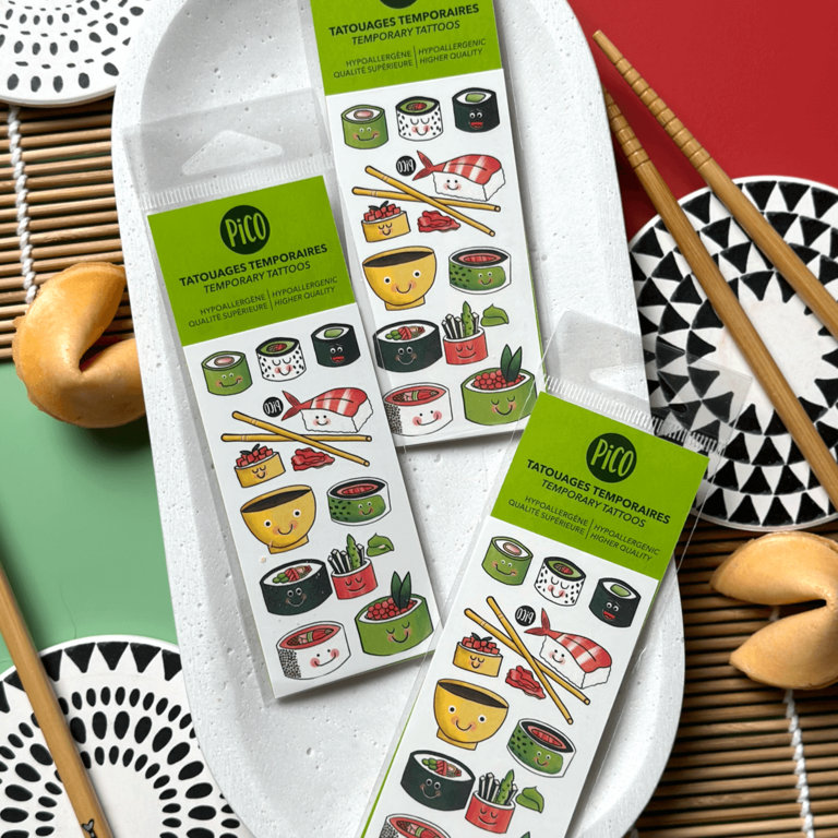 PICO TATOO TATOUAGE TEMPORAIRE - LES MINIS SUSHIS
