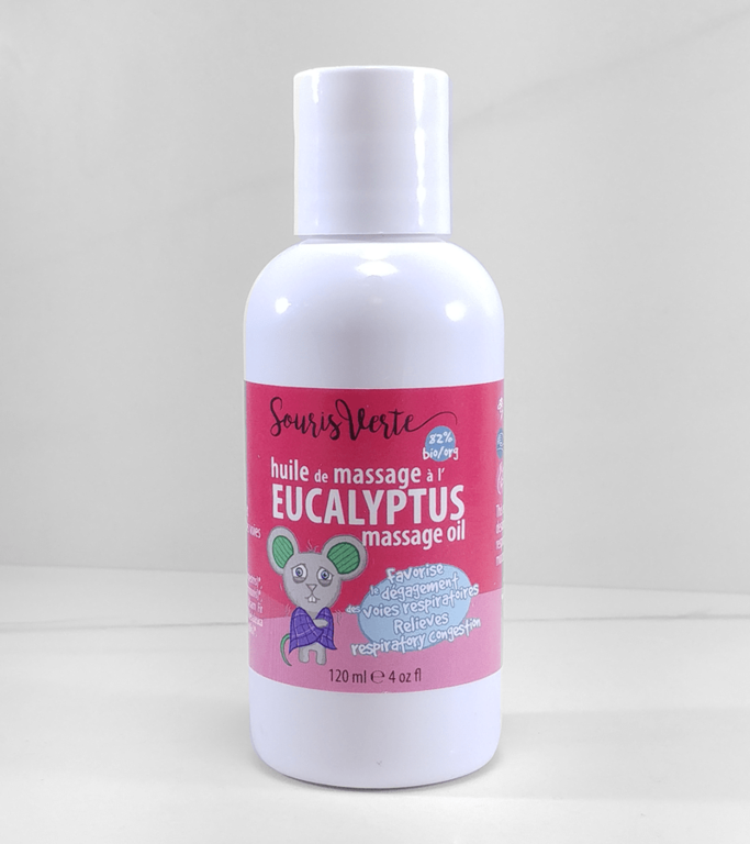 SOURIS VERTE HUILE DE MASSAGE À L'EUCALYPTUS