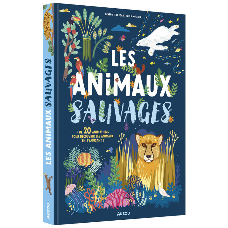 AUZOU UN DOCUMENTAIRE ANIMÉ - LES ANIMAUX SAUVAGES