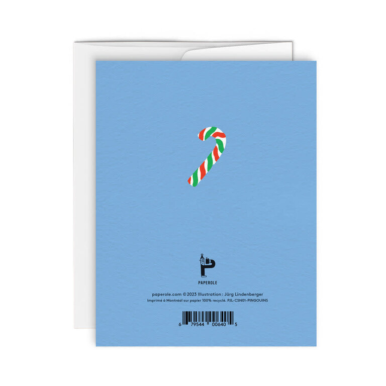 PAPEROLE CARTE DE SOUHAITS - PINGOUINS