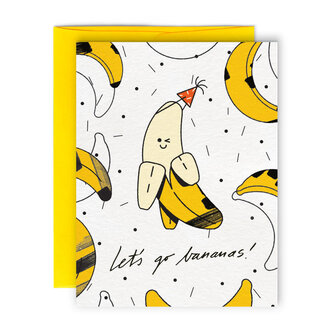 PAPEROLE CARTE DE SOUHAITS  - BANANAS