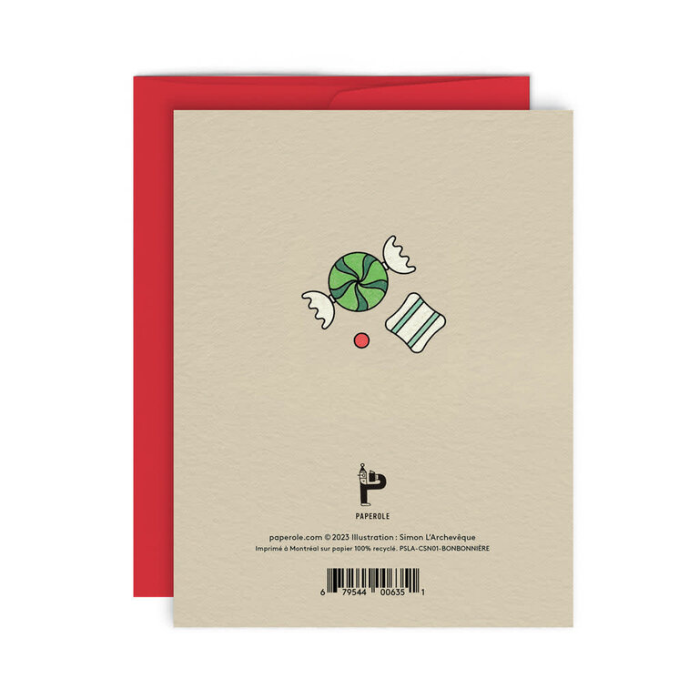 PAPEROLE CARTE DE SOUHAITS - BONBONNIÈRE