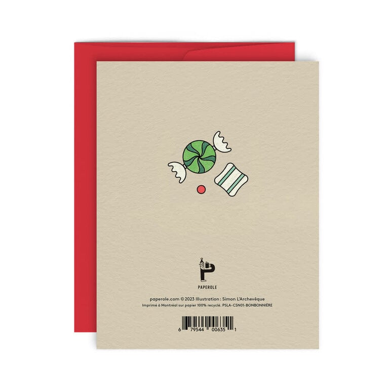PAPEROLE CARTE DE SOUHAITS - BONBONNIÈRE