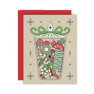 PAPEROLE GREETING CARD - CANDY JAR