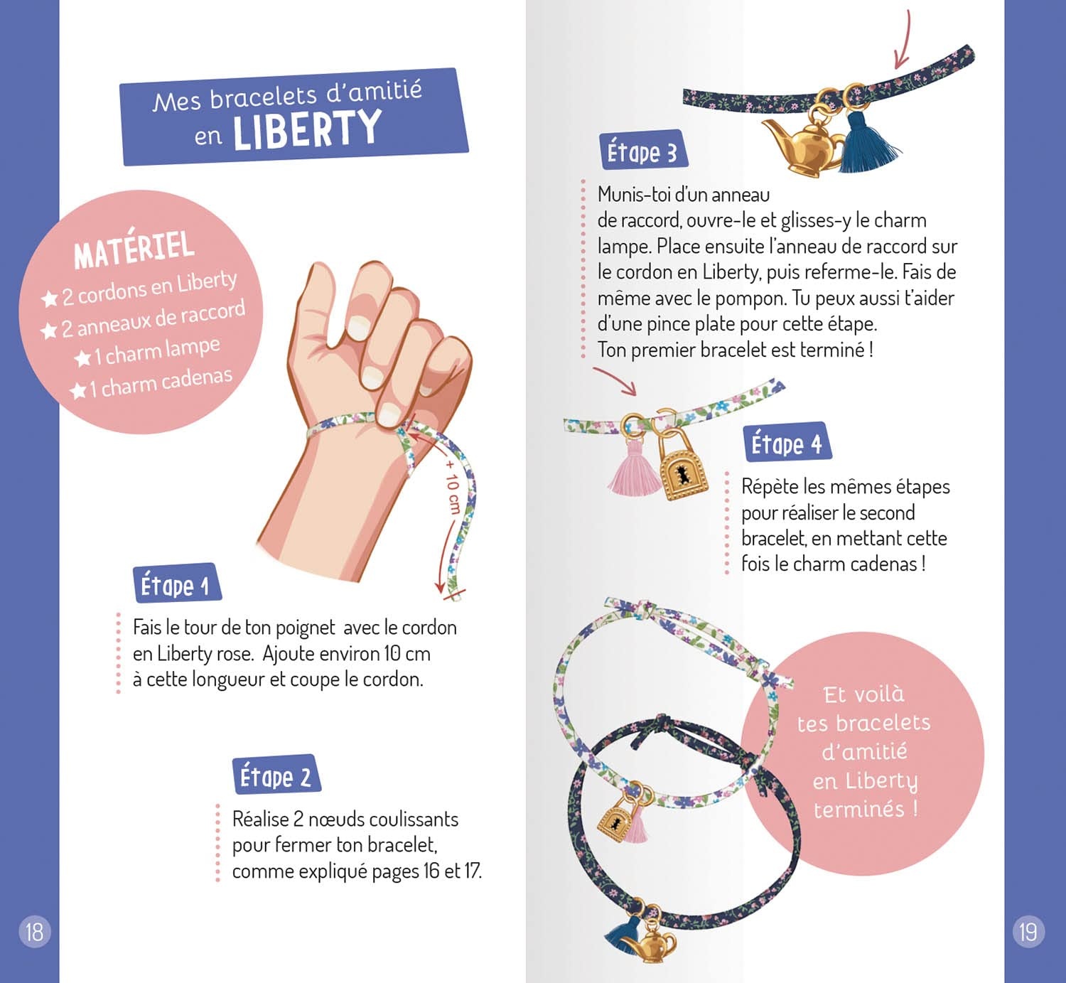 Kit créatif Mes créations Bracelets d'amitié