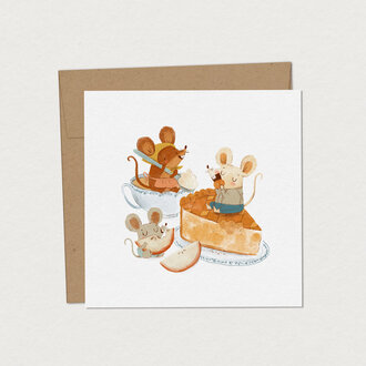 MIMOSA DESIGN GREETING CARD - ADORABLE MICE