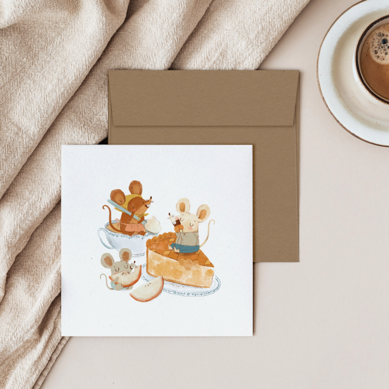 MIMOSA DESIGN CARTE DE SOUHAITS - SOURIS CRAQUANTES