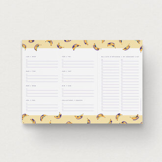 MIMOSA DESIGN PLANIFICATEUR DE REPAS - BANANA