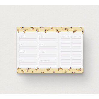 MIMOSA DESIGN PLANIFICATEUR DE REPAS - BANANA