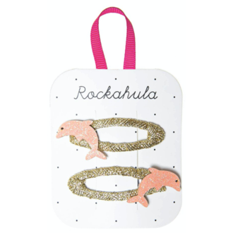 ROCKAHULA ENSEMBLE DE 2 BARRETTES - DOLLY LE DAUPHIN ROSE