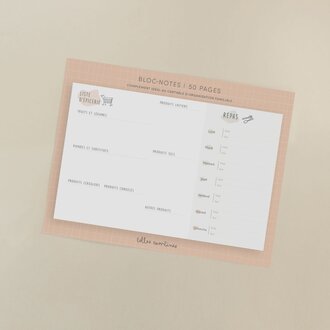 LES BELLES COMBINES BLOC-NOTES - MA LISTE D'ÉPICERIE