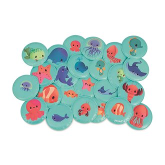 JANOD JEU DE BAIN MÉMO - MES BÉBÉS ANIMAUX