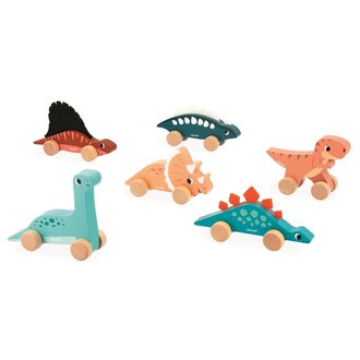 JANOD DINOSAURE EN BOIS À POUSSER