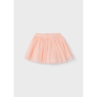 MAYORAL JUPE EN TULLE DE FANTAISIE - PÊCHE