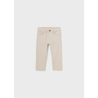 PANTALON SERGÉ SLIM FIT - BEIGE