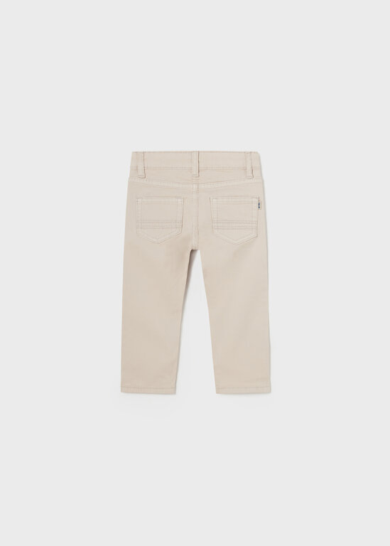 PANTALON SERGÉ SLIM FIT - BEIGE