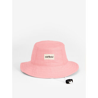 CARIBOU CHAPEAU SOLEIL EN LIN - ROSE
