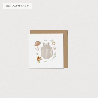 MIMOSA DESIGN MINI CARTE DE SOUHAITS - TROUSSEAU DE NAISSANCE