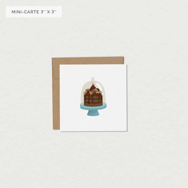 MIMOSA DESIGN MINI GREETING CARD - SWEET TREAT