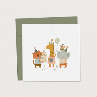 MIMOSA DESIGN CARTE DE SOUHAITS - SAVANE EN FÊTE