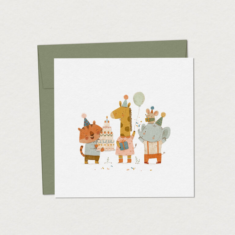 MIMOSA DESIGN CARTE DE SOUHAITS - SAVANE EN FÊTE