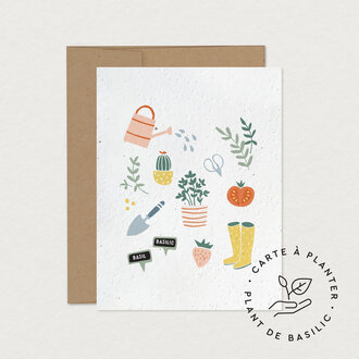 MIMOSA DESIGN CARTE DE SOUHAITS À PLANTER - JARDINAGE