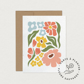 MIMOSA DESIGN CARTE DE SOUHAITS À PLANTER - MARCHÉ DE FLEURS