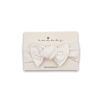 ANANAS BANDEAU BOUCLE EN BAMBOU - BLANC