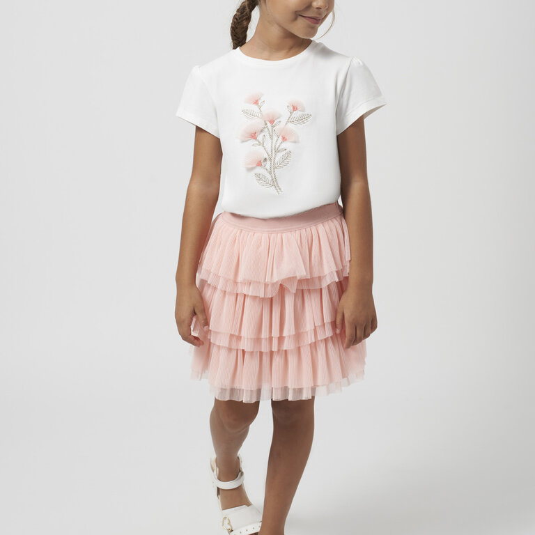 MAYORAL JUPE EN TULLE - ROSE TULIPE