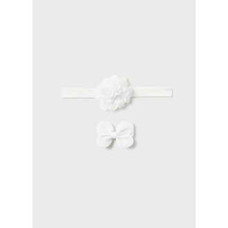 MAYORAL ENSEMBLE SERRE-TÊTE ET PINCE - BLANC