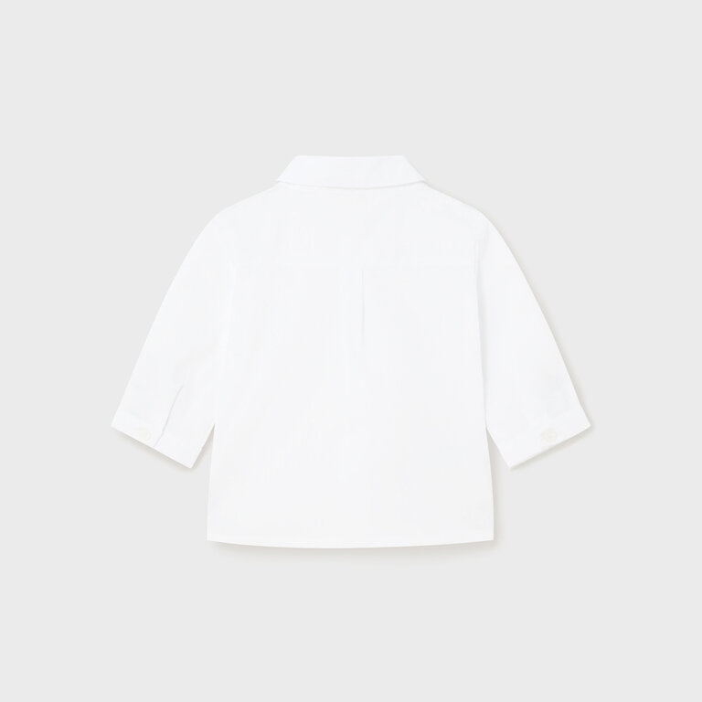 MAYORAL CHEMISE HABILLÉE AVEC NOEUD PAPILLON SAUGE - BLANC