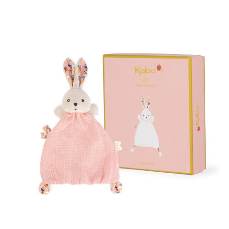 KALOO DOUDOU LAPIN - ROSE COQUELICOTS