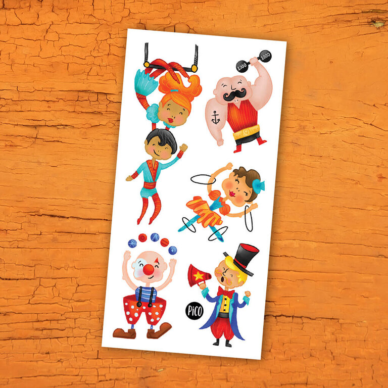 PICO TATOO TATOUAGES TEMPORAIRES - LE CIRQUE ACROBATIQUE