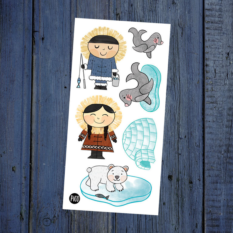 PICO TATOO TATOUAGES TEMPORAIRES - SUR LA BANQUISE