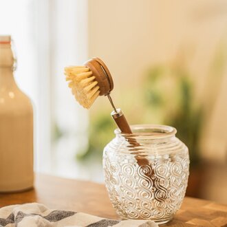LA BELLE EXCUSE BROSSE À VAISSELLE EN BOIS AVEC MANCHE
