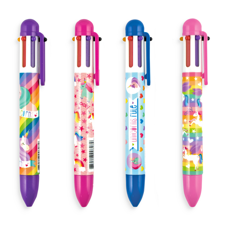 OOLY STYLO MULTICOLORE 6 CLICS - LICORNE