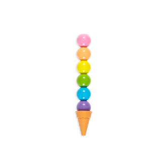 OOLY CRAYON PARFUMÉ EMPILLABLE - RAINBOW SCOOPS