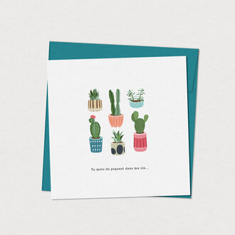 MIMOSA DESIGN CARTE DE SOUHAITS - PLANTES VERTES