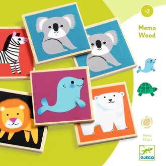 DJECO WOODEN MEMORY GAME - MEMO WOOD