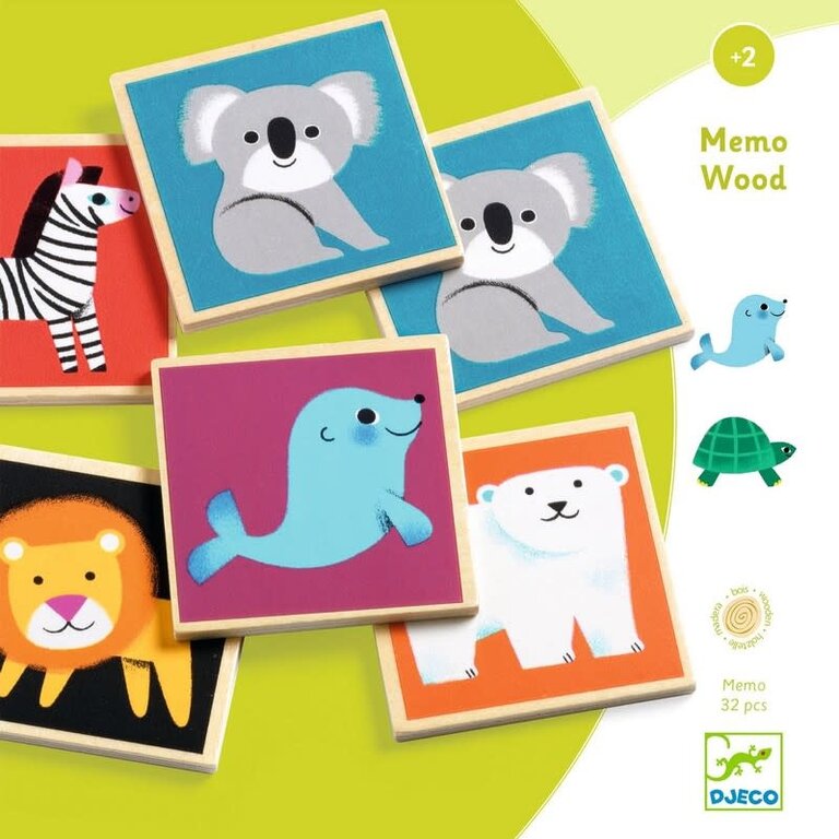 DJECO WOODEN MEMORY GAME - MEMO WOOD
