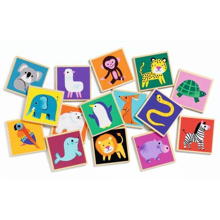 DJECO WOODEN MEMORY GAME - MEMO WOOD