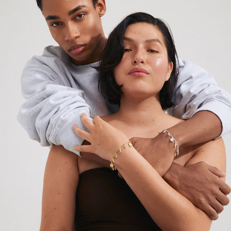 PILGRIM BRACELET PLAQUÉ ARGENT - SEA