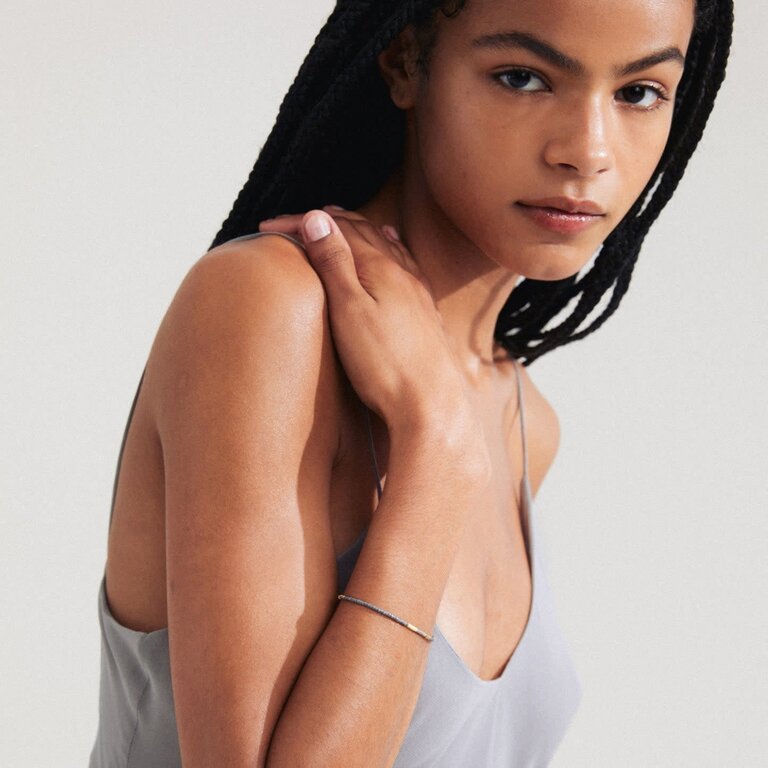 PILGRIM BRACELET DE BILLES ALISON - GRIS