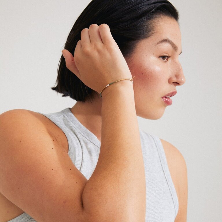 PILGRIM BRACELET DE BILLES ALISON - BRUN