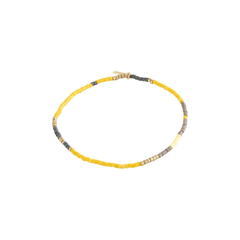 PILGRIM BRACELET DE BILLES ALISON - JAUNE